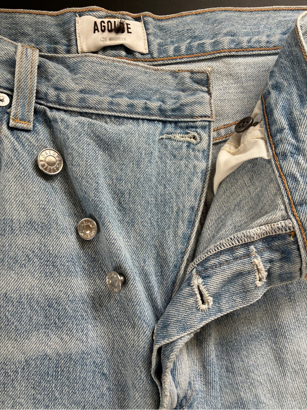 Agolde Arc Crossover Jeans Light Denium - Picture 5 of 7
